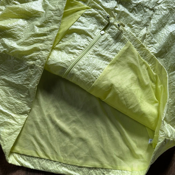 Women's FUTURE COLLECTIVE Yellow Hooded Rain Jacket XXL - Picture 11 of 13